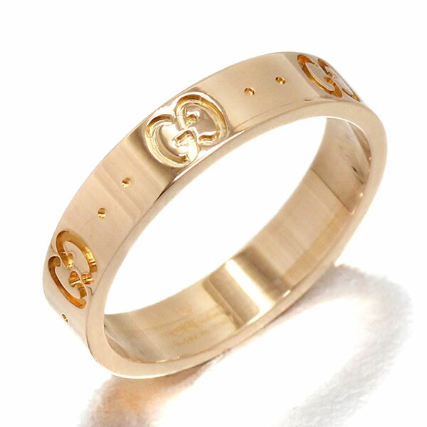 楽天市場】グッチ GUCCI アイコン K18PG リング #14 ピンクゴールド750