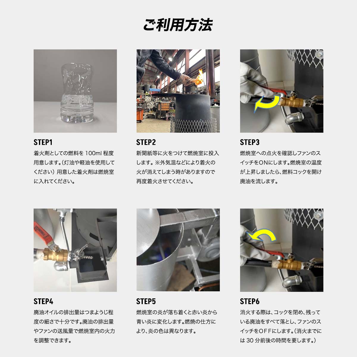 楽天市場】廃油ストーブ【サイクルバーン】M600FJ（ECO太郎 後継モデル