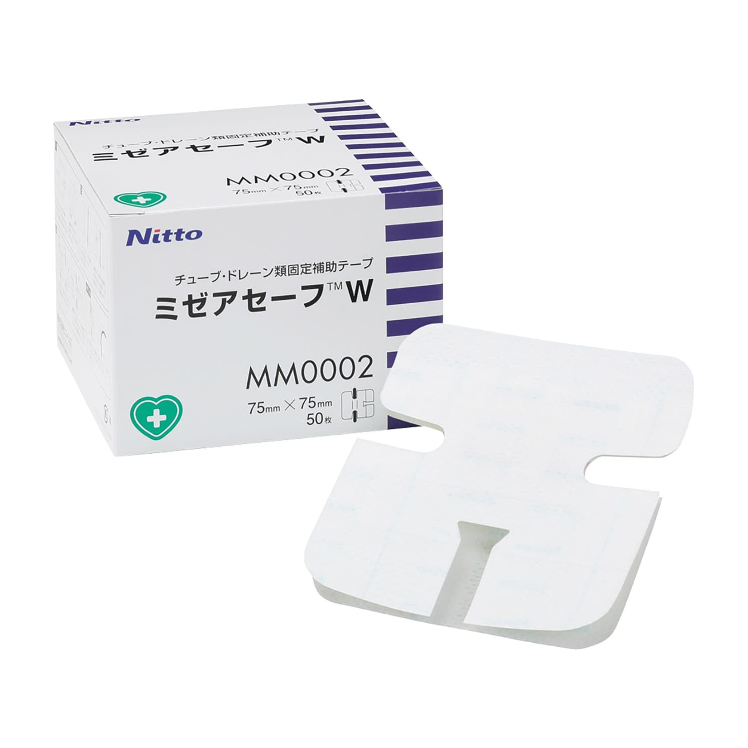 楽天市場】ミゼアセーフW MM0002(75X75MM)50マイ 1箱 ニトムズ