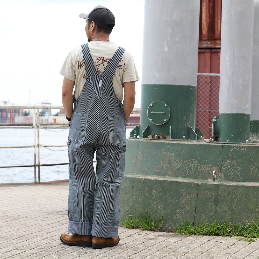 楽天市場】裾上げ無料 KEY INDUSTRIES,INC. ヒッコリー オーバーオール