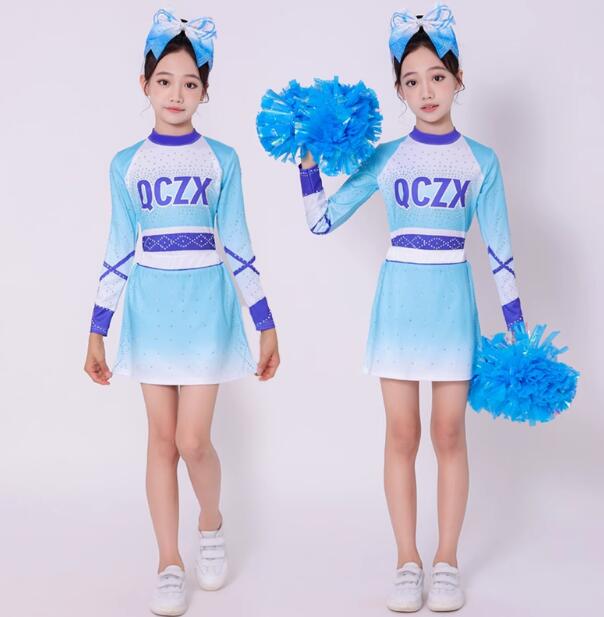 楽天市場】水色ダンス衣装 チアガール衣装 レオタード チアガール衣装