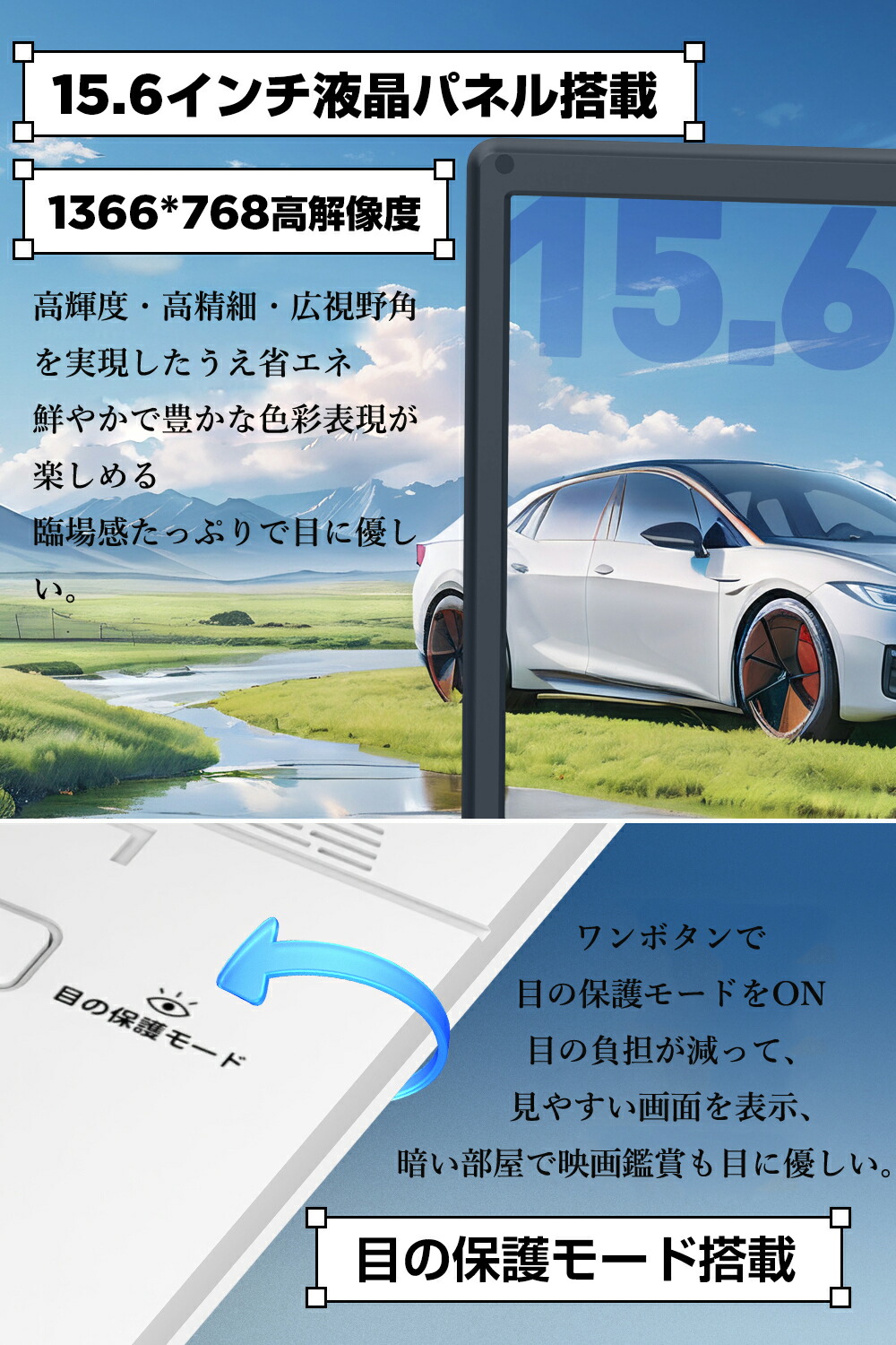 楽天市場】第1位☆ポータブルDVDプレーヤー【2年保証】 17.9型 目の