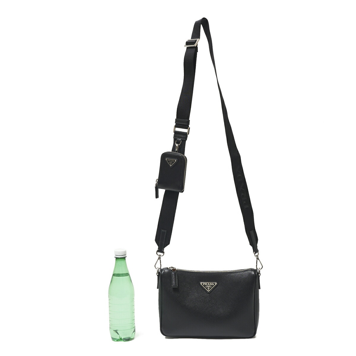 楽天市場】プラダ PRADA ショルダーバッグ ポーチ付き ブラック メンズ