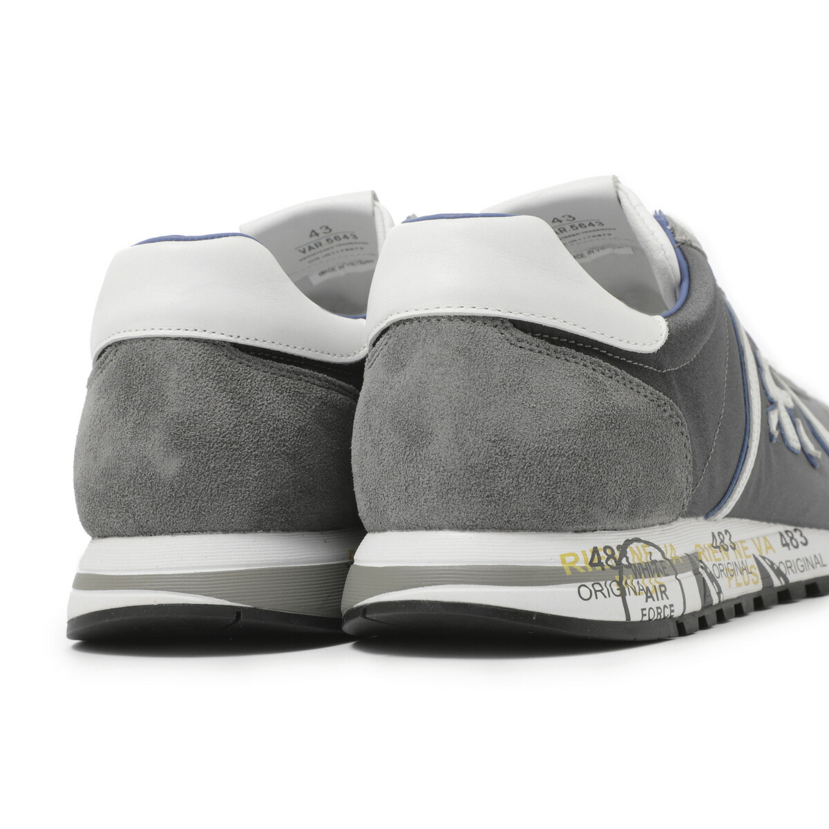 楽天市場】プレミアータ PREMIATA スニーカー グレー メンズ 大きい