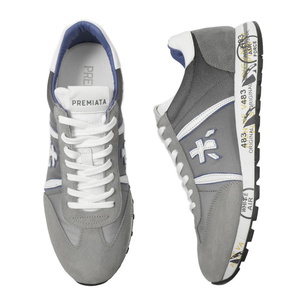 楽天市場】プレミアータ PREMIATA スニーカー グレー メンズ 大きい