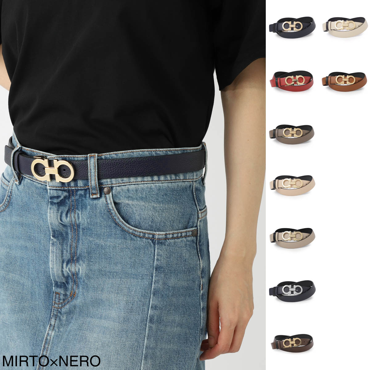 楽天市場】フェラガモ FERRAGAMO リバーシブル ベルト レディース