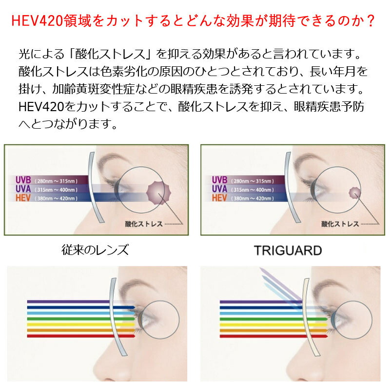 楽天市場】青色光＆黄色光カット！ トライガード＆レイバンセット