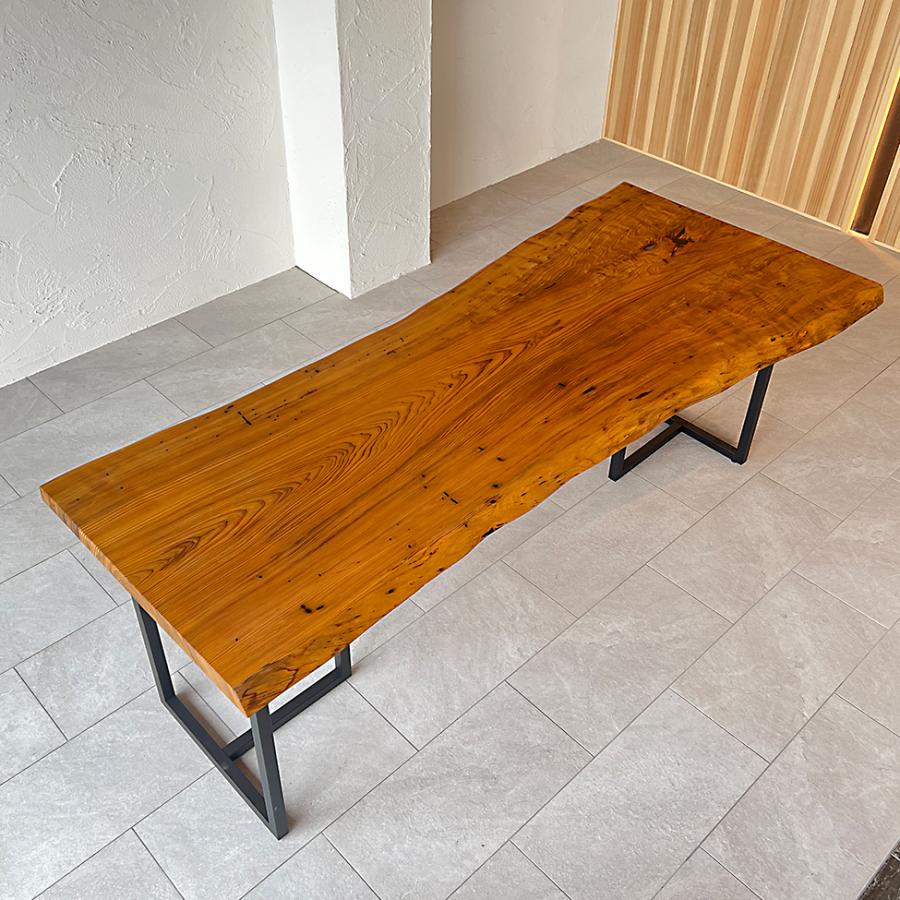 楽天市場】銘木屋 屋久杉 一枚板 テーブル ダイニングテーブル カフェ