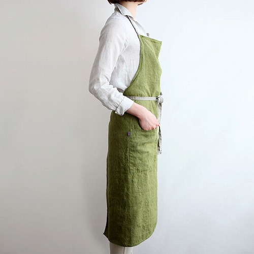 楽天市場】【特典付き】 リーノエリーナ フルエプロン マノン オリーブ