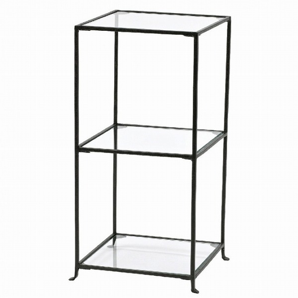 楽天市場】ジョセフアイアン ガラスディスプレイ台 3段 スクエア