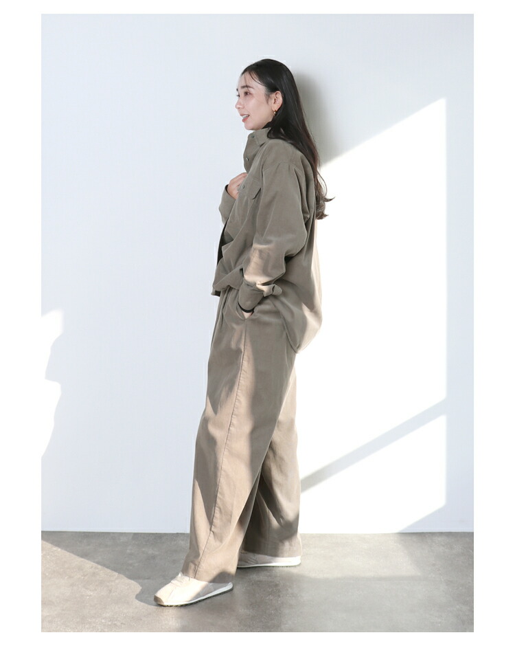 楽天市場】コーデュロイタックワイドパンツ : MERI