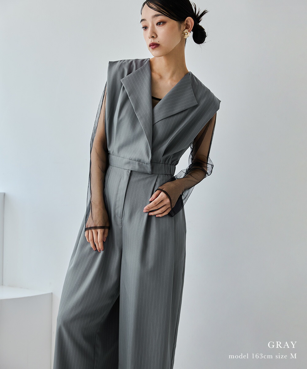 楽天市場】スタンドアウトカラーオールインパンツ パーティードレス