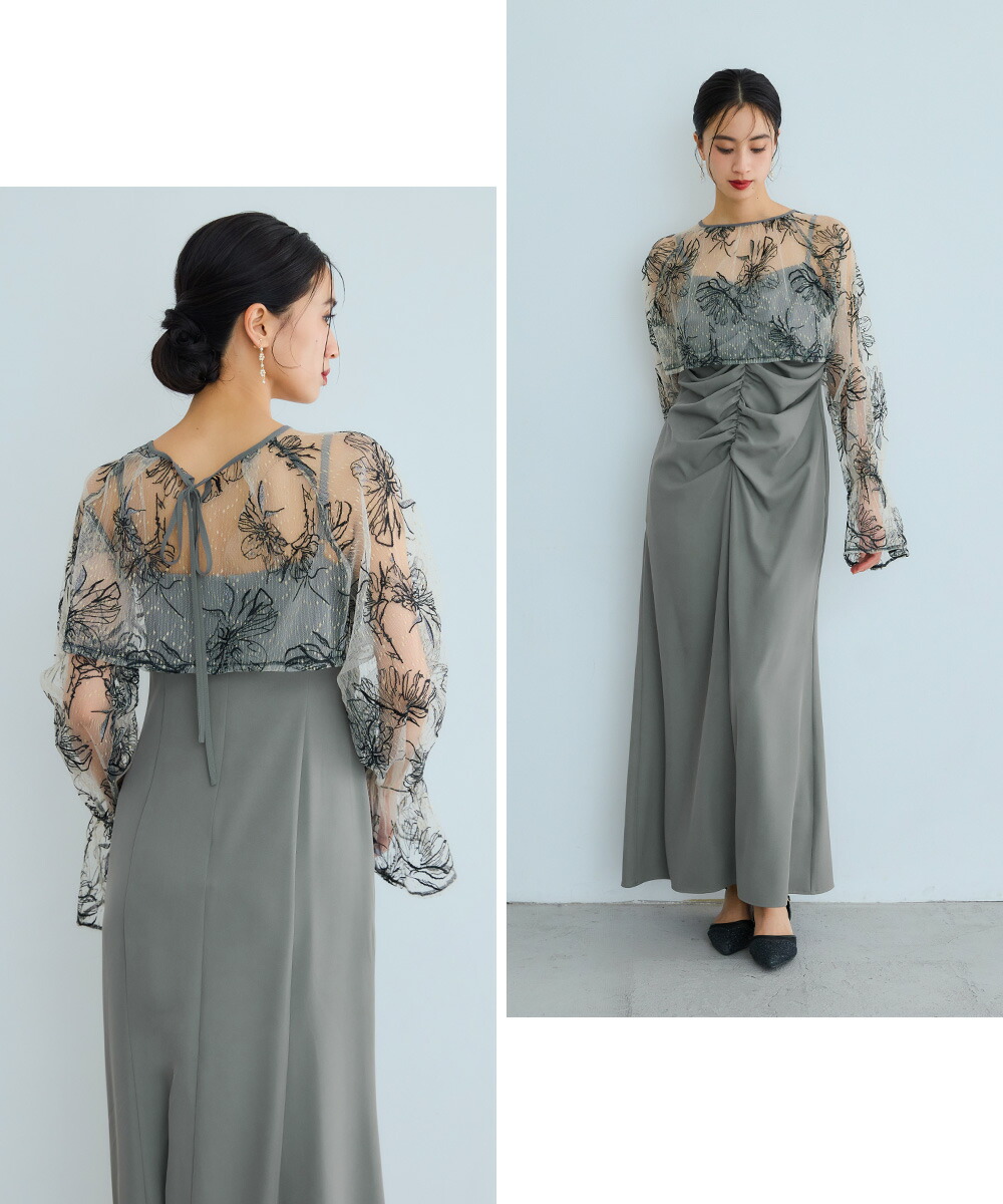 楽天市場】Many wayゴールドフラワードレス パーティードレス 結婚式