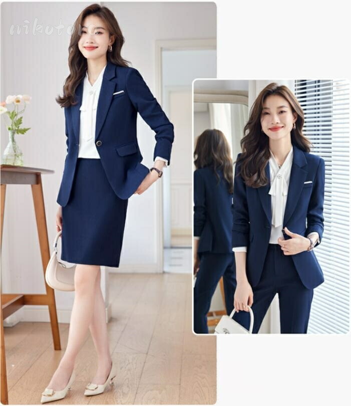 楽天市場】3色 レディーススーツ パンツスーツ スカートスーツ ママ