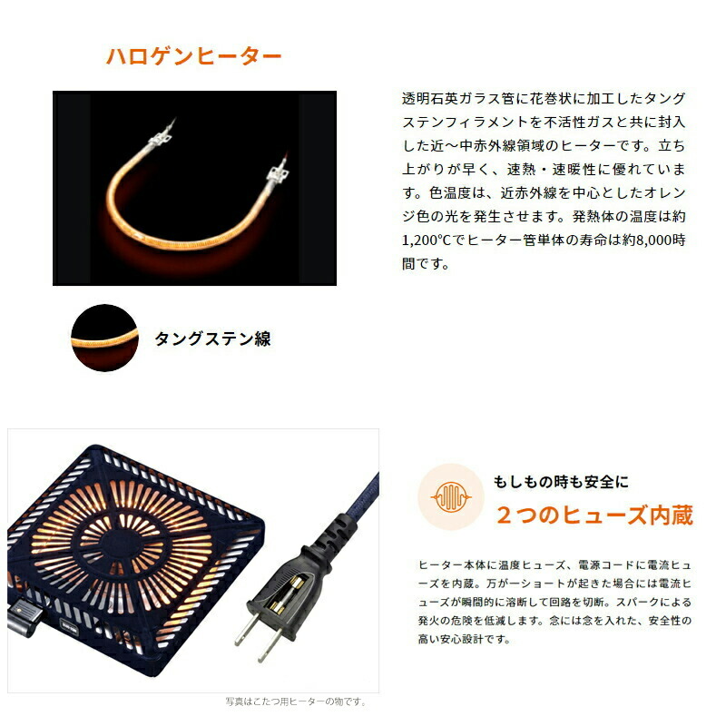 楽天市場】メトロ 木枠フットヒーター MFH-181ET(DA) 180W ハロゲン