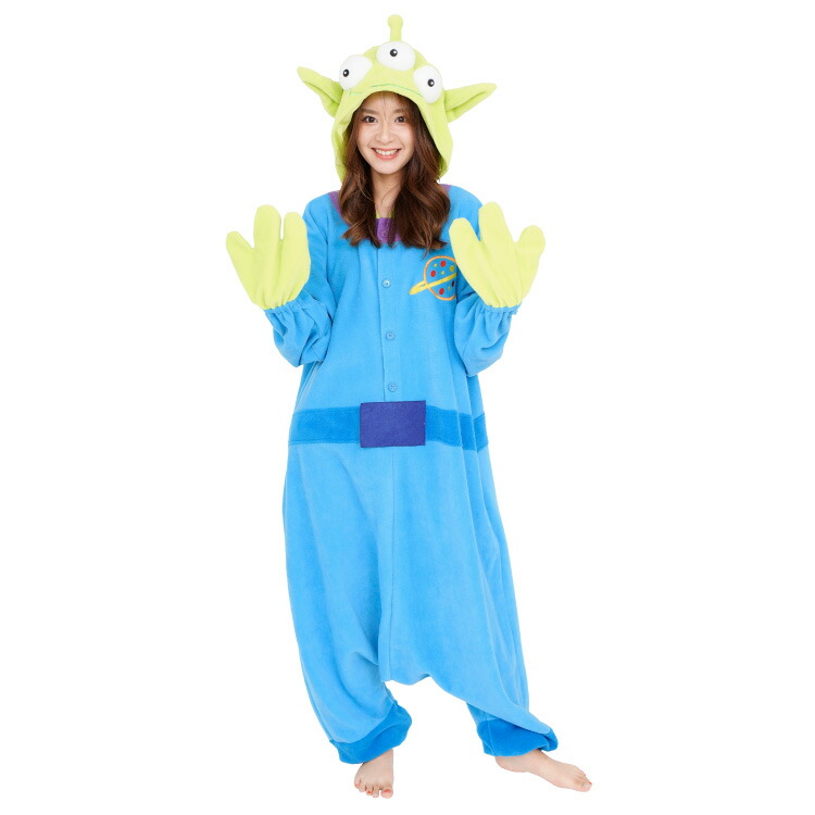 楽天市場】着ぐるみ パジャマ 大人用 フリース素材 リトルグリーンメン