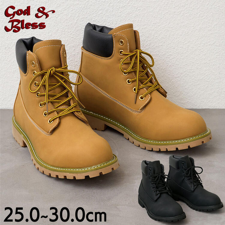 楽天市場】靴 シューズ God & Bless ブーツ メンズ 25cm-30cm レース