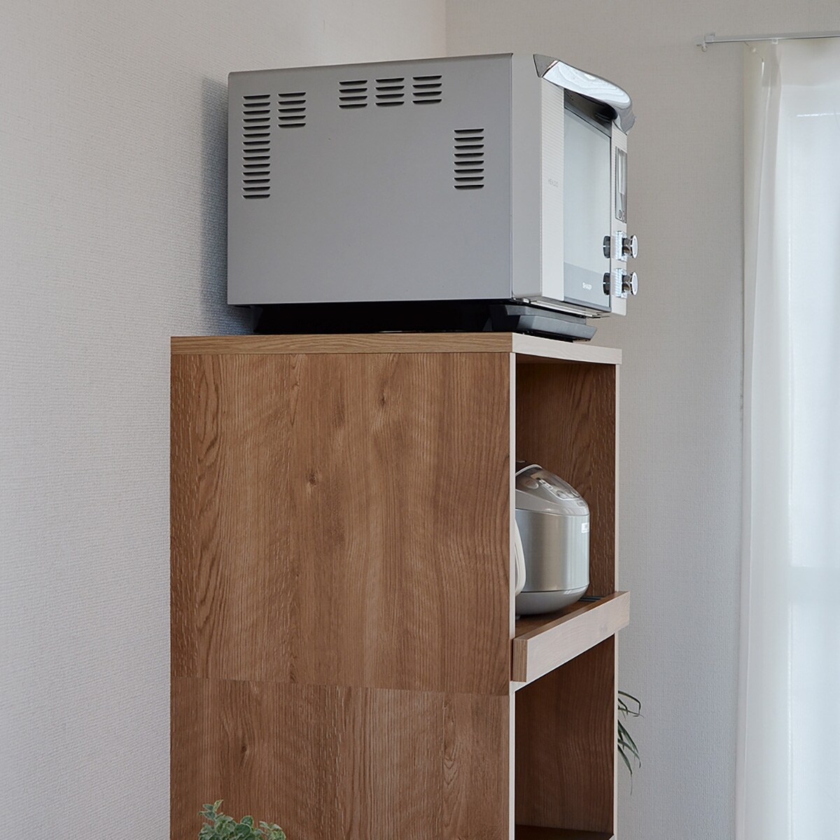 楽天市場】ごみ箱が入るキッチンラック （高さ約128cm LBR） ニトリ