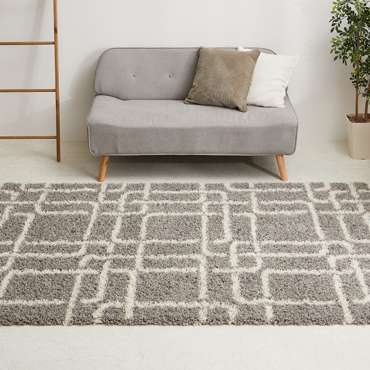 楽天市場】ウィルトンラグ ケジャ グレー アイボリー ニトリ メーカー