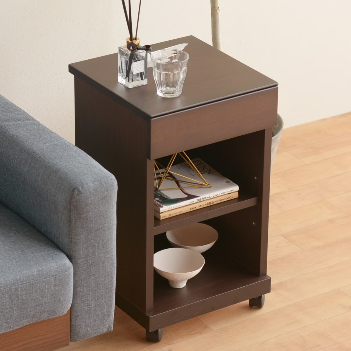 楽天市場】ティッシュ箱も入るサイドテーブル （ハイタイプ） ニトリ