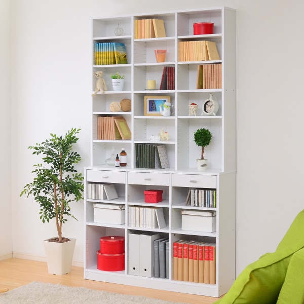 楽天市場】引き出し付きハイタイプ壁面収納 （120 WH） ニトリ