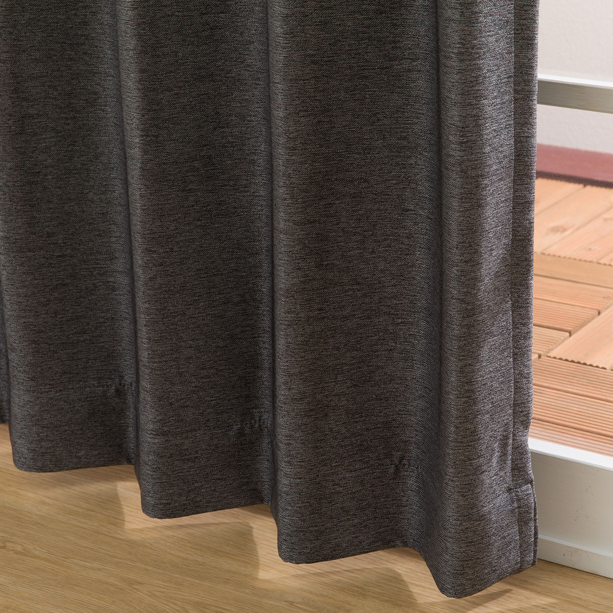 楽天市場】遮光1級・防炎・遮熱ドレープカーテン(ルポ ダークグレー