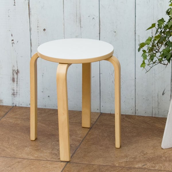 楽天市場】北欧風 木製スツール(セロ ホワイト) ニトリ 【玄関先迄納品