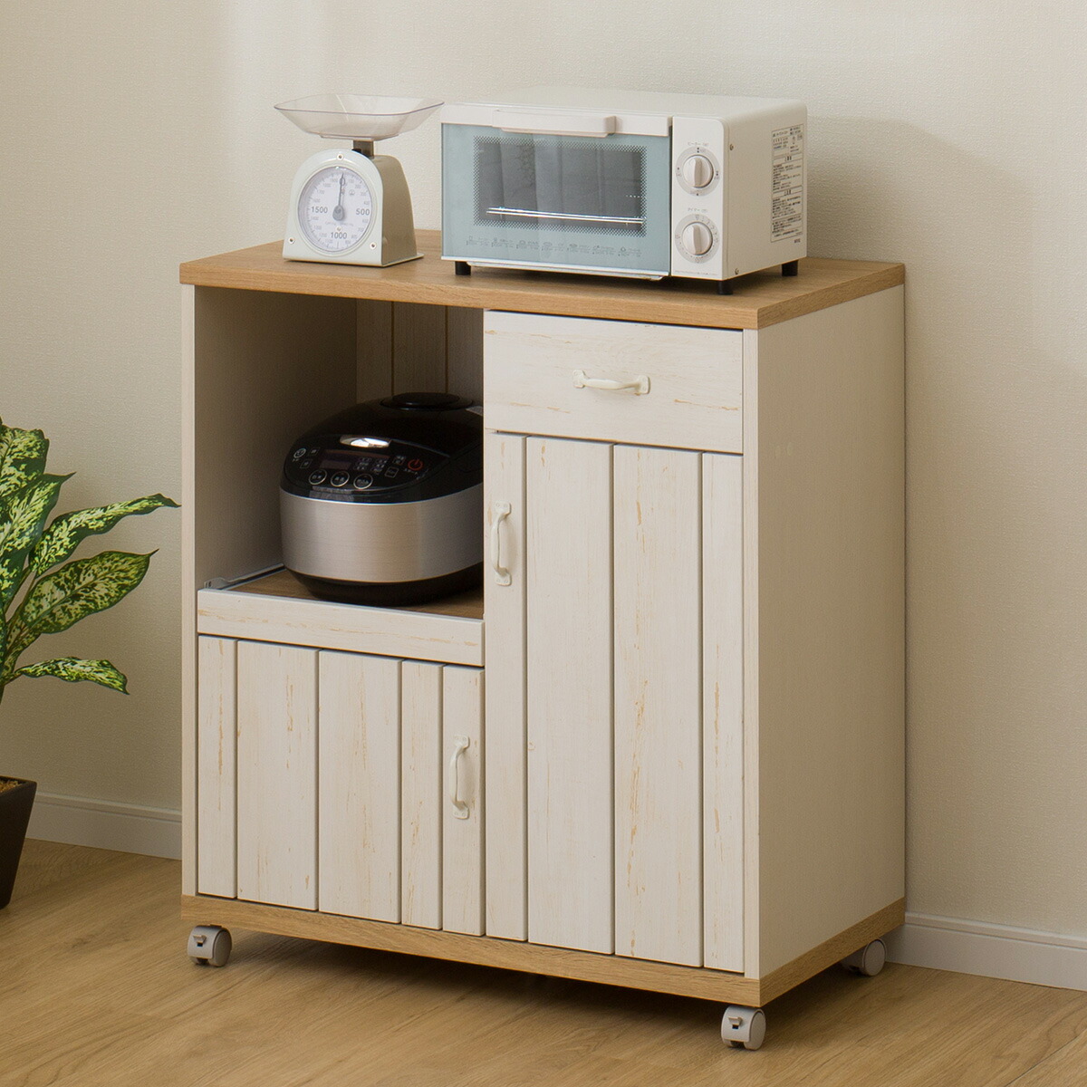 楽天市場】キッチンワゴン(マリーナ8075SL) ニトリ : ニトリ