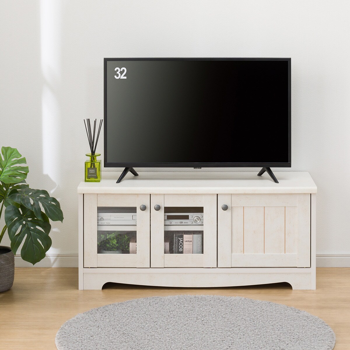 楽天市場】[幅90cm] ローボード (リズバレー SLM90 WH) ニトリ 【玄関