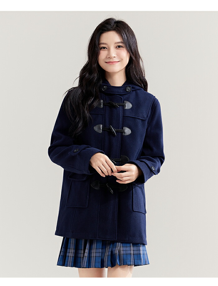 楽天市場】一部即納 コート ダッフルコート フード付き レディース