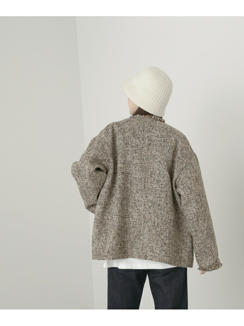 楽天市場】【SALE／40%OFF】ゴールドボタンマルチツイードジャケット N