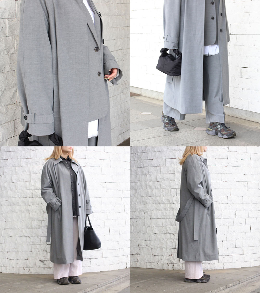 楽天市場】【s30】アンヌーク anuke ステンカラーラグランコート