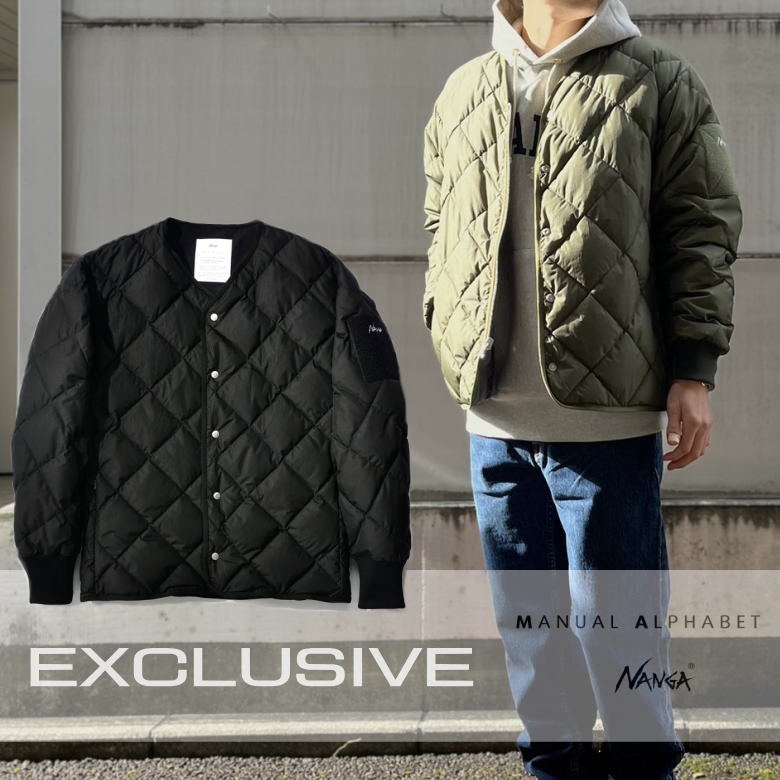楽天市場】ナンガ NANGA x マニュアルアルファベット MANUAL ALPHABET