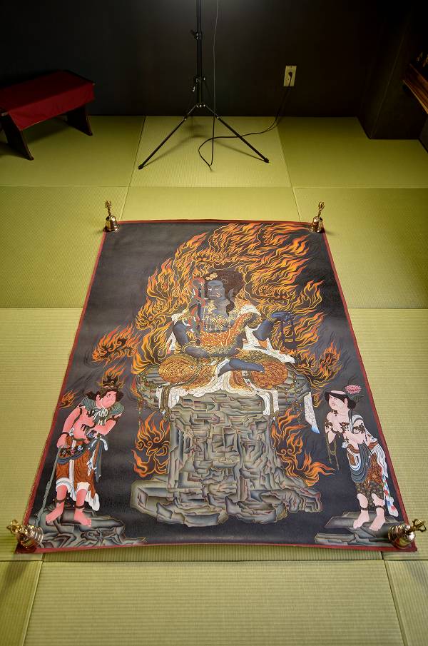 楽天市場】肉筆仏画 不動明王（特大寸）一点もの : 仏像仏画チベット