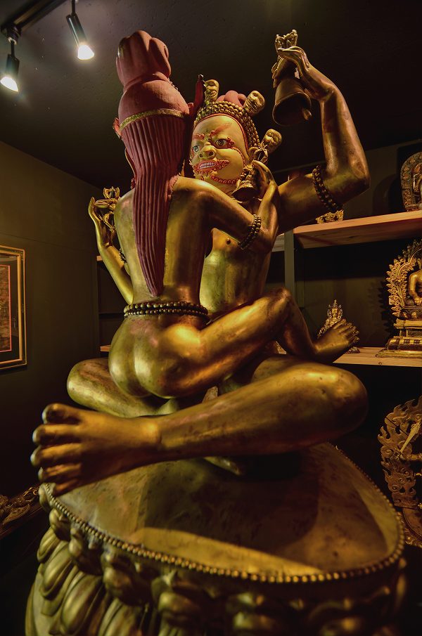 楽天市場】歓喜仏（ヤブユム）銅造鍍金彫金仕上げ特大寸 : 仏像仏画