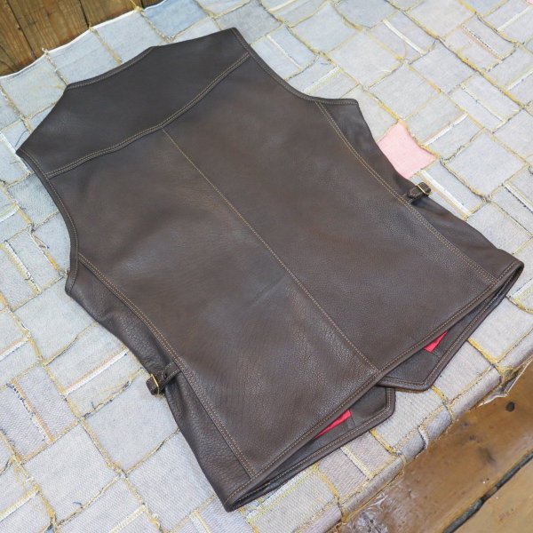 楽天市場】【フラットヘッド】 ディアスキン ベスト 藤岡勇吉本店/鹿革