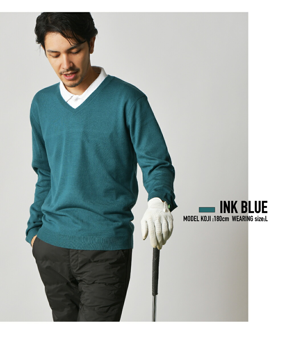楽天市場】ゴルフセーター Vネックセーター メンズ vネック カシミヤ