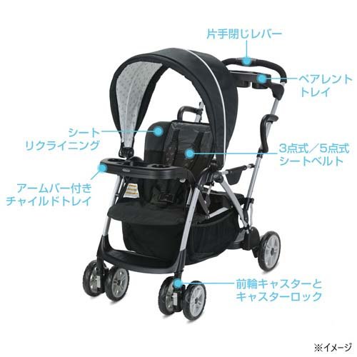 楽天市場】ルームフォーツーゴッサム ブラックBK(1台)【グレコ(GRACO