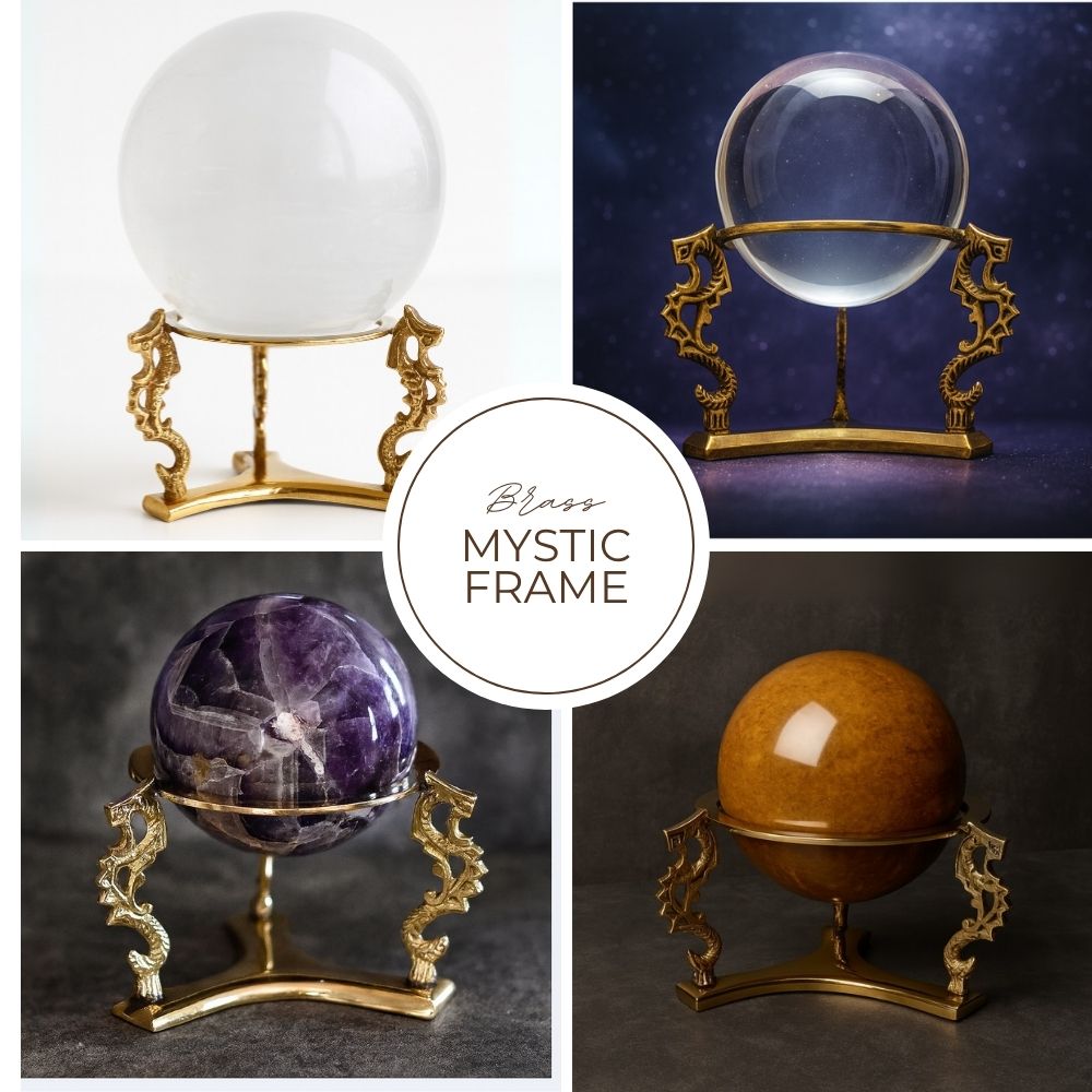 楽天市場】[10%offクーポン] 水晶玉 10cm 真鍮台座 真鍮スタンド 人工