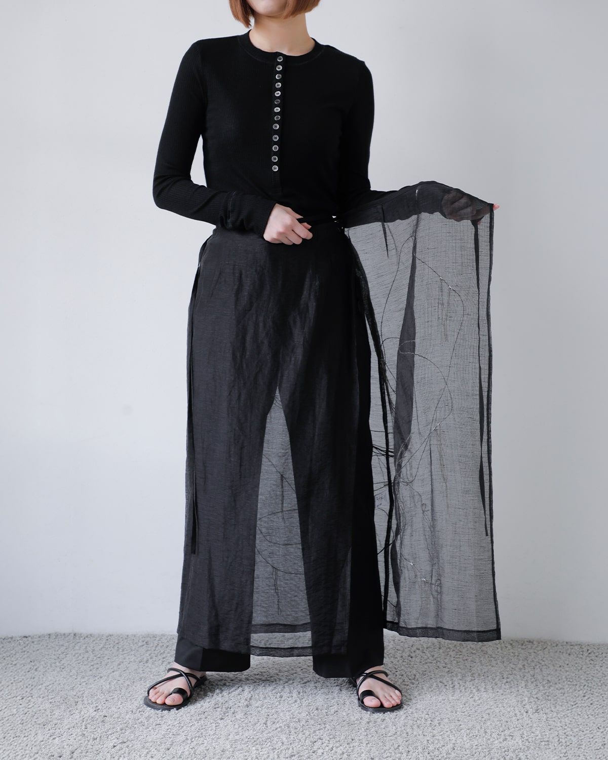 楽天市場】CREDONA クレドナ エンブロイダリー ラップ スカート “ART