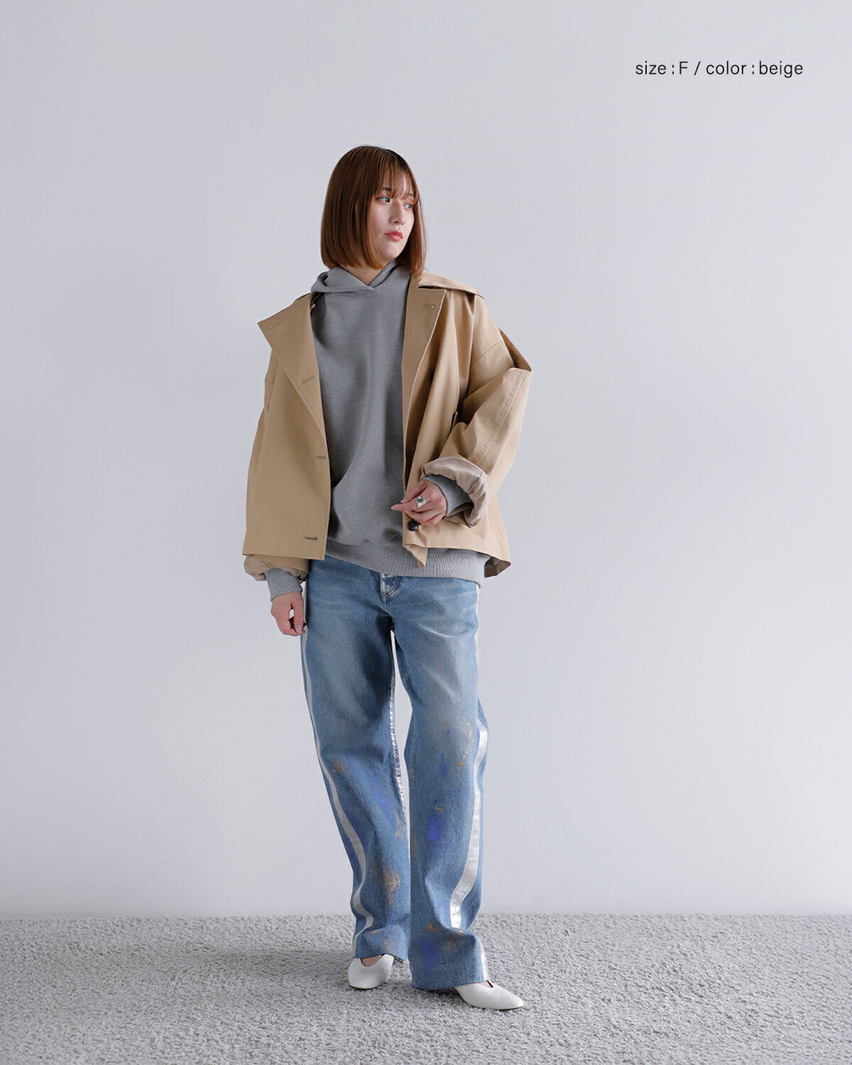 楽天市場】CREDONA クレドナ 60/2 コットン ギャバジン ショート