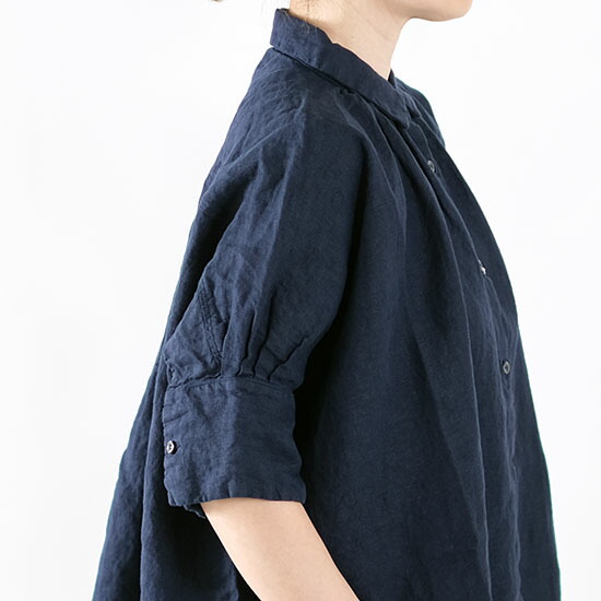 楽天市場】オネット Honnete アイリッシュリネン ハーフスリーブ