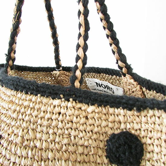 楽天市場】ノロ NORO MADRAGUE PETIT POIS M ドット かごバッグ ドット