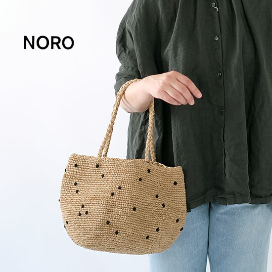 楽天市場】ノロ NORO MADRAGUE PLUMETIS POIS M ドット かごバッグ