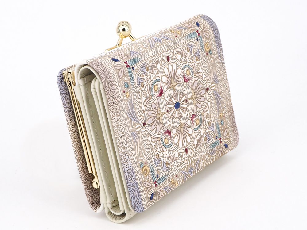 楽天市場】【可愛い皮革伝統工芸 文庫屋「大関」】夢幻のタピ 三つ折り