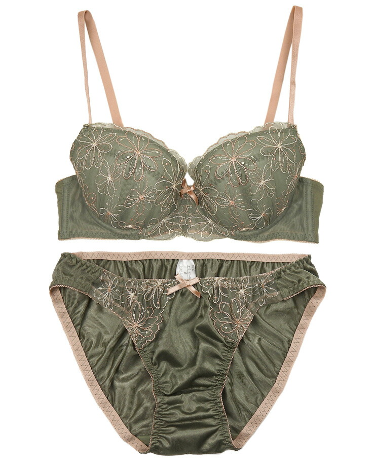 楽天市場】フラワー刺繍 ブラジャー ショーツ 上下セット 下着(WD-052