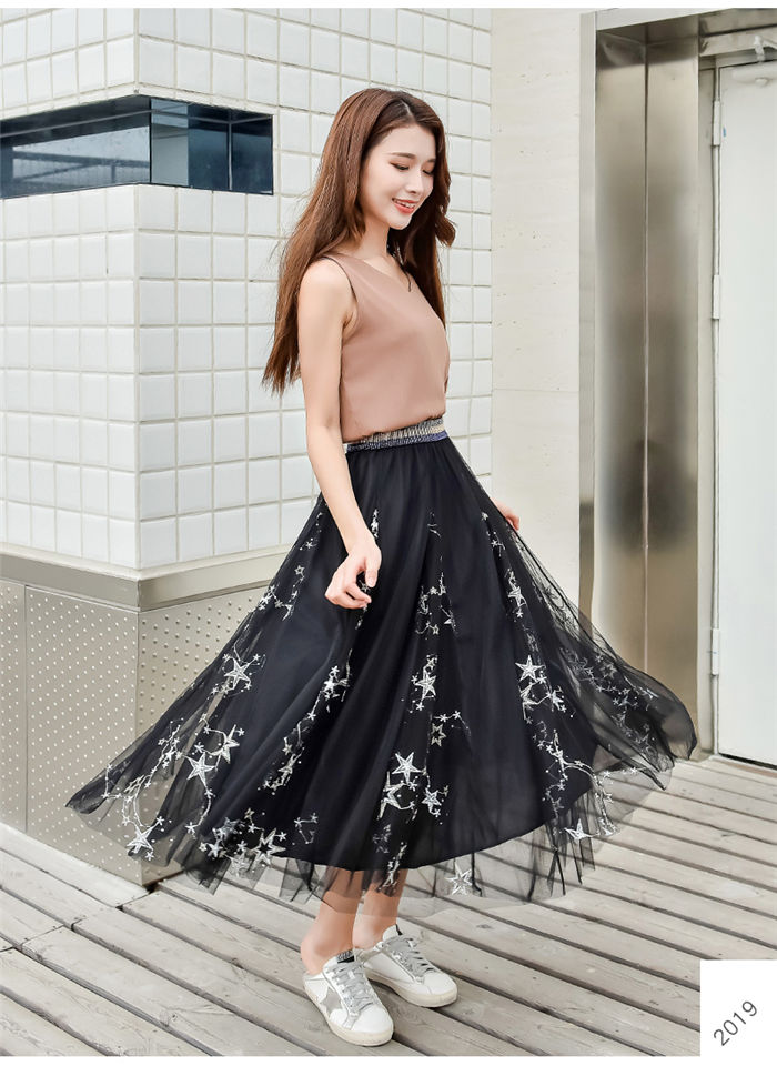 楽天市場】スカート チュール チュールスカート マキシ ロングスカート