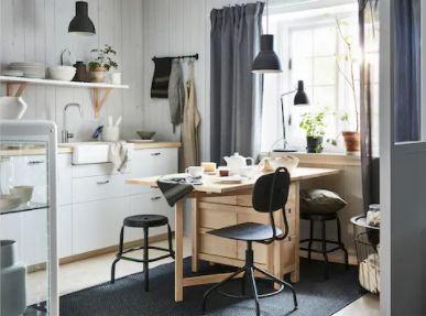 楽天市場】IKEAイケアNORDEN ノールデンゲートレッグテーブル, バーチ