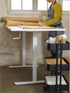 楽天市場】IKEA イケア SKARSTA スカルスタ TROTTEN トロッテンデスク