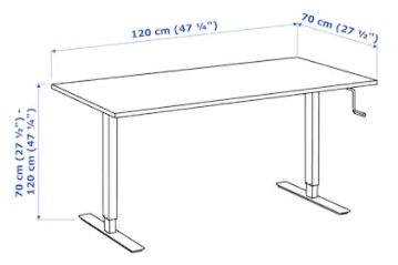 楽天市場】IKEA イケア SKARSTA スカルスタ TROTTEN トロッテンデスク